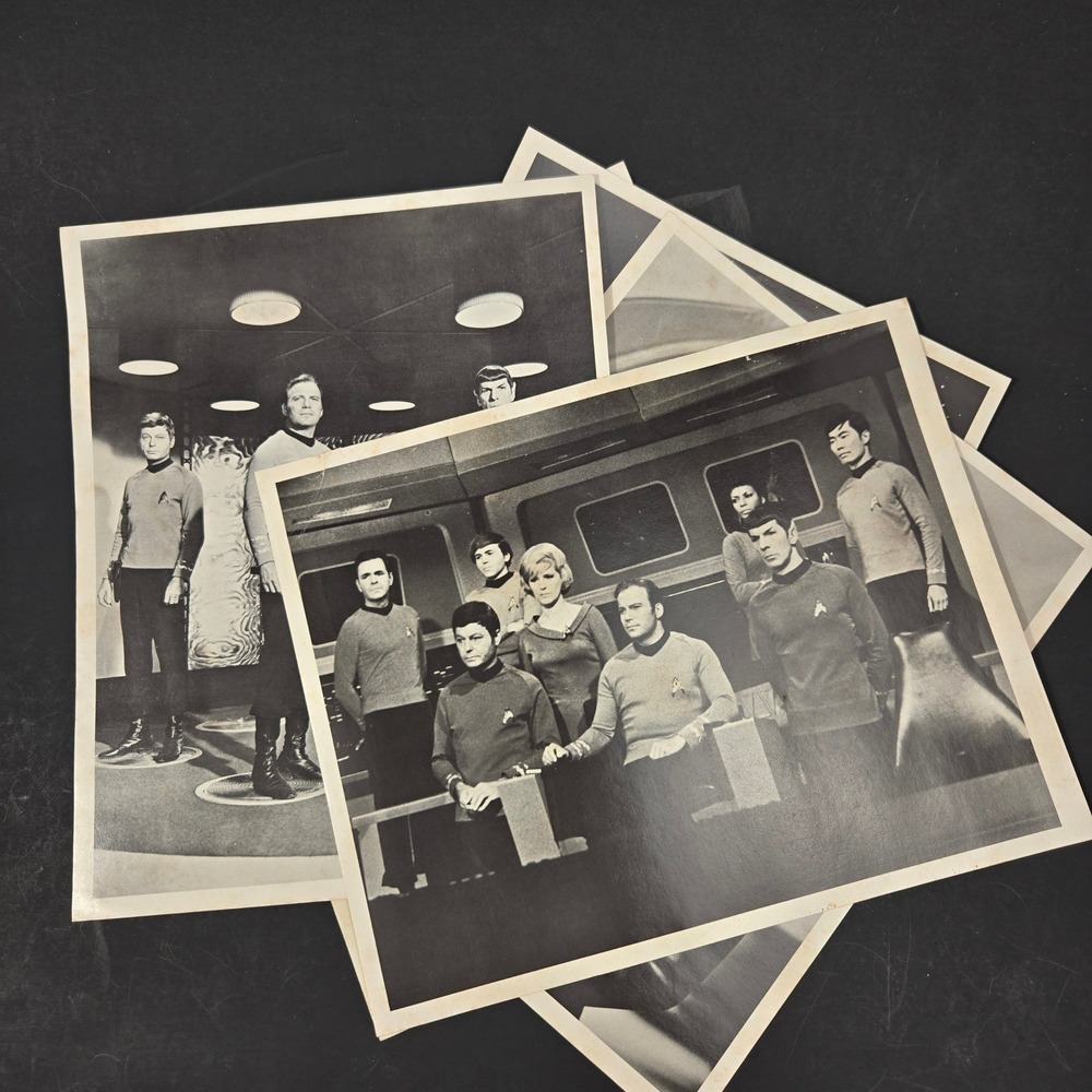 Star Trek TOS Vintage 1970s Lincoln Enterprises 8x10 B&W Photo Lot (5) VG+ - Picture 1 of 11